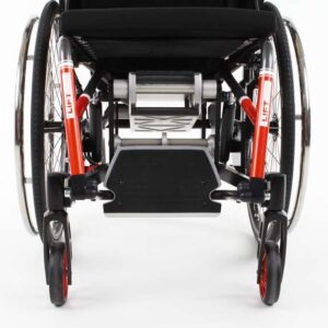 Poggiapiedi ribaltabile all'indietro (posizione passiva