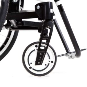 Forcella della ruota sterzante rimovibile tramite l'asse flottante