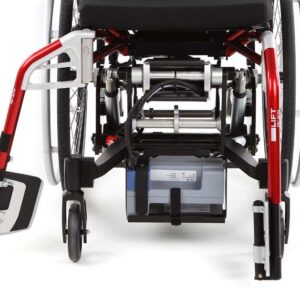 Poggiapiedi separato con parte anteriore del telaio orientabile