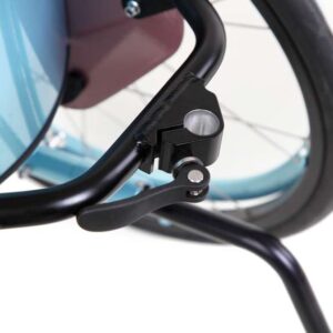 Maniglia di spinta centrale in alluminio con area di impugnatura pieghevole