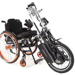 SPEEDY 4all Ergo in combinazione con la handbike NJ1 e-assistant elettroassistita