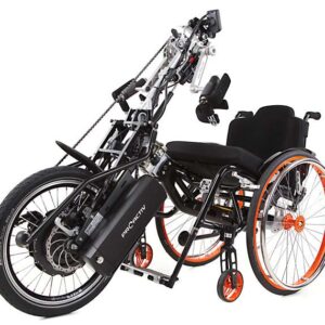 SPEEDY 4all Ergo in combinazione con la handbike NJ1 e-assistant elettroassistita