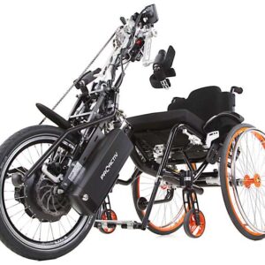 NJ1 e-assistant con sistema di azionamento Neodrives in combinazione con la Speedy 4all Ergo (ruota nel prolungamento dell'interasse)