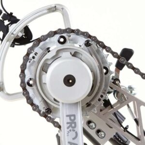 Freno a disco a contropedale idraulico con manovella a ruota libera