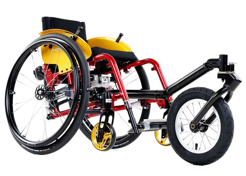 Ruota anteriore Outdoor con forcella sterzante su BUDDY 4all