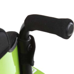 Maniglie di spinta in alluminio montate saldamente sul tubo dello schienale