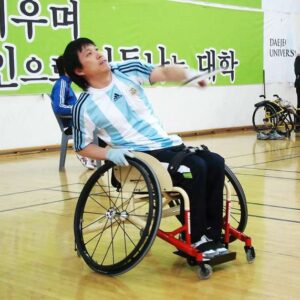 SPEEDY F1 4badminton con schienale adattabile e imbottitura (sistema di cinghie)