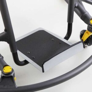 Poggiapiedi continuo con supporto pedana in gomma