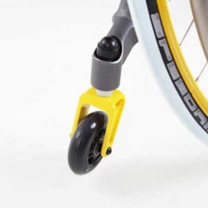 Ruota supporto antiribaltamento con forcella girevole a 360°