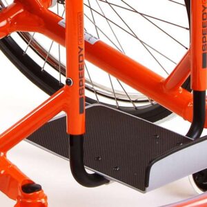 Poggiapiedi continuo con supporto pedana in gomma