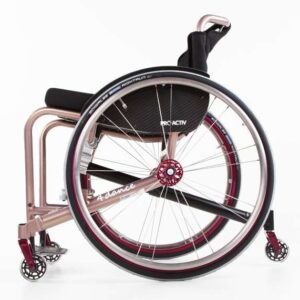 SPEEDY F2 con supporto antiribaltamento centrale adattato