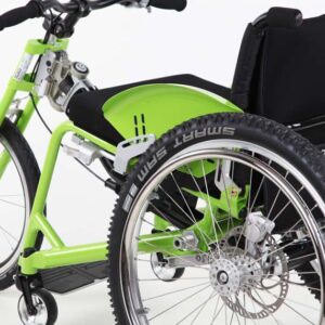 SPEEDY F2 con prolungamento dell'interasse con freno a disco in combinazione con l'attuatore di sterzo FREEWAY