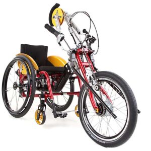 Bicicletta adattiva SPIKE in combinazione con Buddy 4all