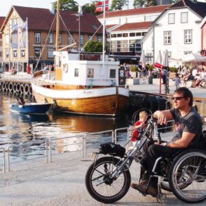 Bicicletta adattiva SPIKE in combinazione con la TRAVELER