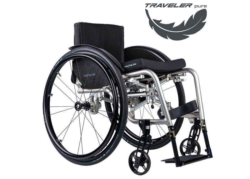 TRAVELER 4you Ergo con equipaggiamento PURE - Peso totale della carrozzina a partire da 10 kg!